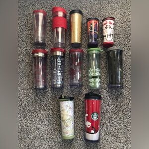 Lot of 12 Starbucks Tumblers